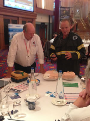 Kevin at Conference doing CPR & AEDTalk